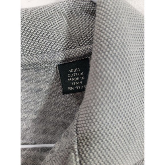 Masters Clubhouse Collection Mens Golf Polo Shirt L Gray Diamonds Italy‎ - Picture 4 of 7